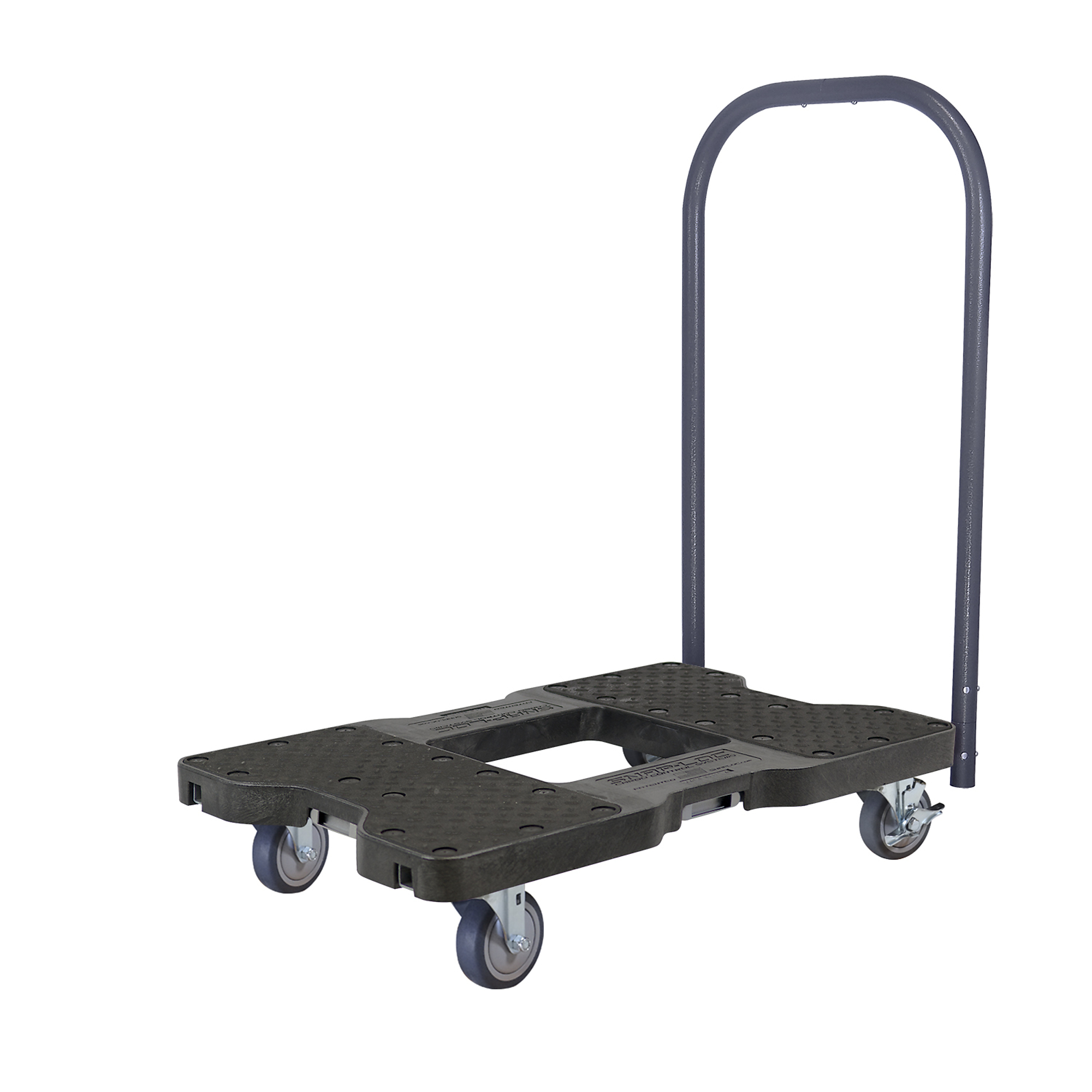 Snap-Loc General Purpose E-Track Push Cart Dolly - 1200-Lb. Capacity, Multiple Materials, Black, Model# SL1200P4TB